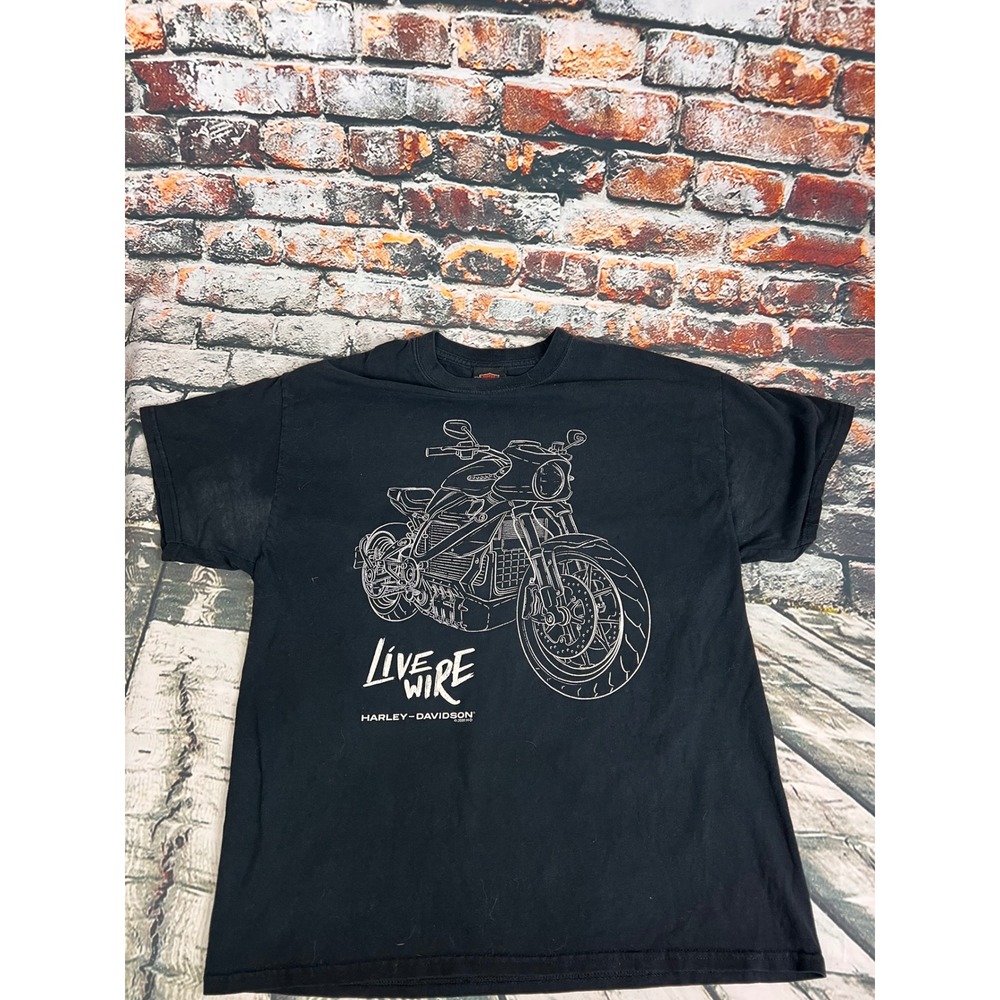 Harley-Davidson LiveWire Electric Motorcycle Graphic T-Shirt Black Mens Large
